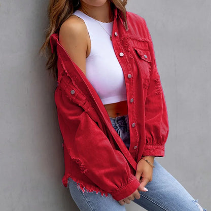 Elise Ripped Denim Jacket